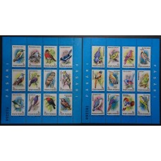 RUMANIA SERIE COMPLETA DE HOJAS BLOQUES NUEVA MINT AVES